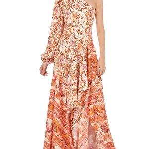 Amur Floral One-Shoulder Maxi Dress size 4